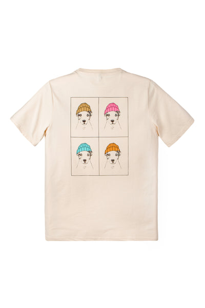 Pop Dog T-Shirt, Birch White