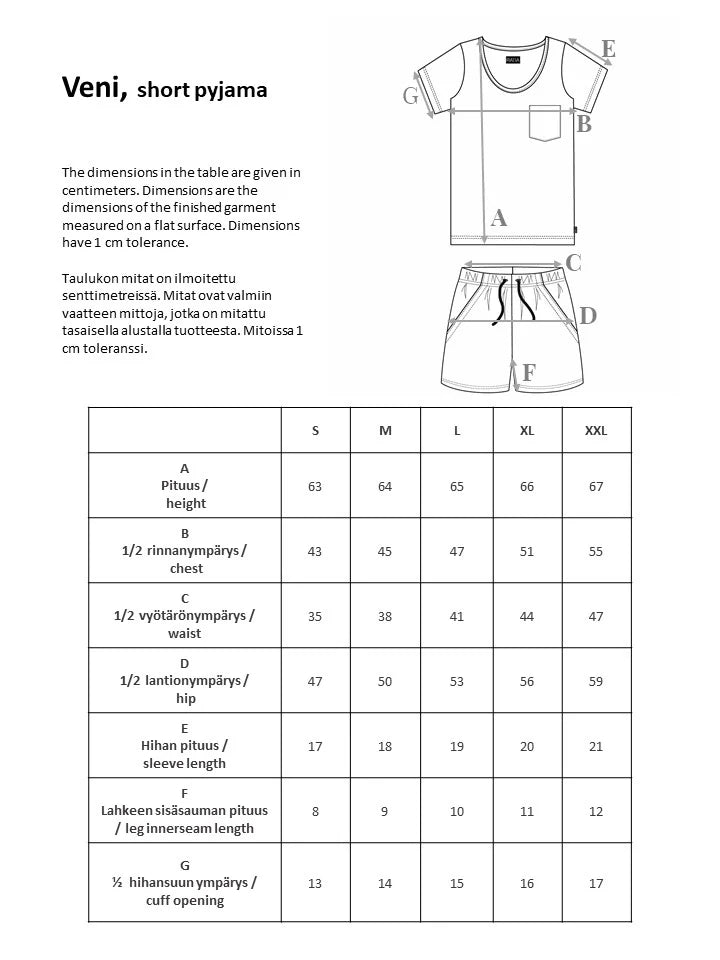 Naisten Shortsipyjama Veni Punainen