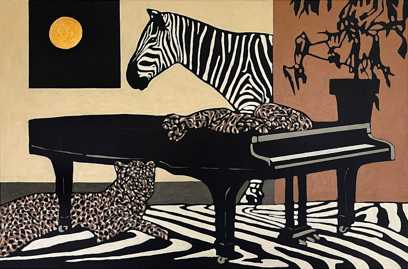 Lotta Nevanperä Akryylimaalaus, Room for two