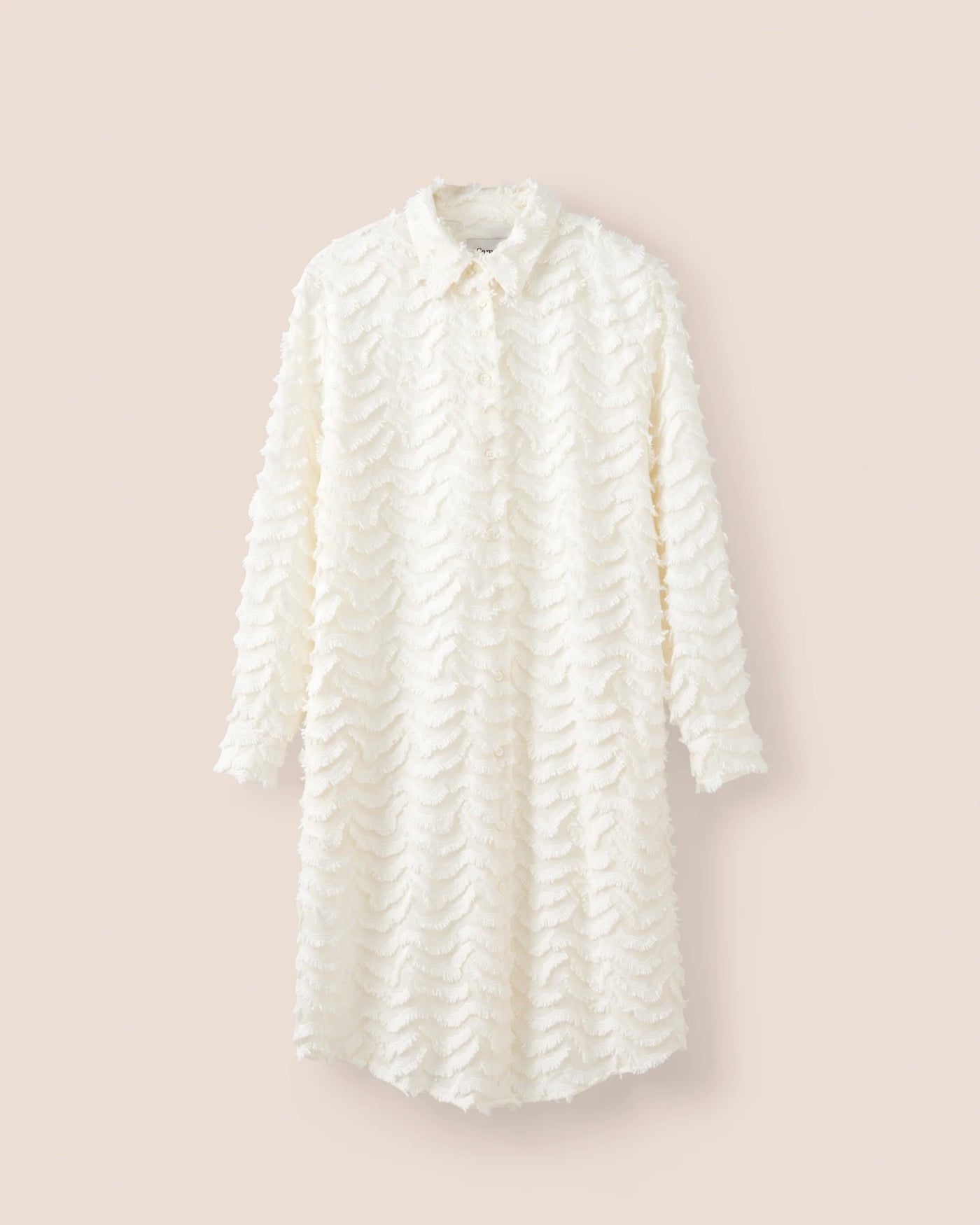 Camilla Shirt Dress, Ricamo White
