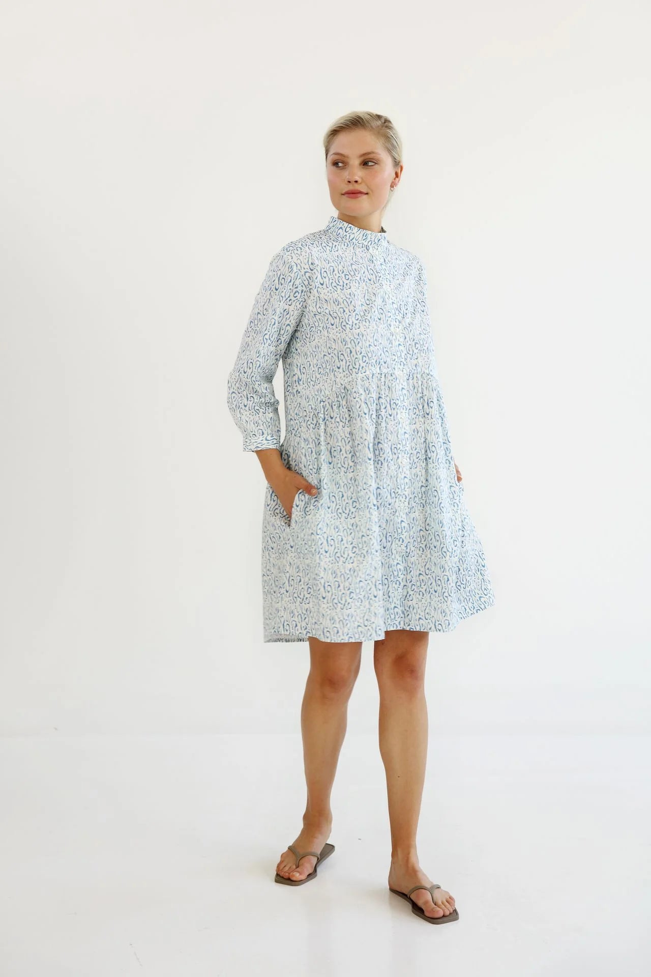 Shirt Dress, Print Sky