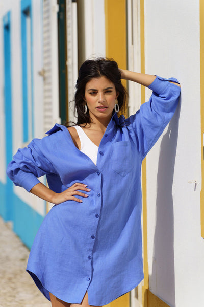 Savanna Shirt, Marina Blue