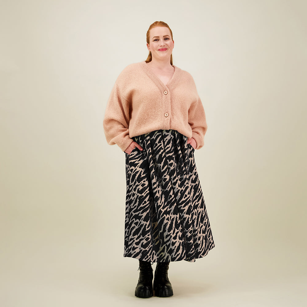 Sophy Pleated Skirt, Licorice