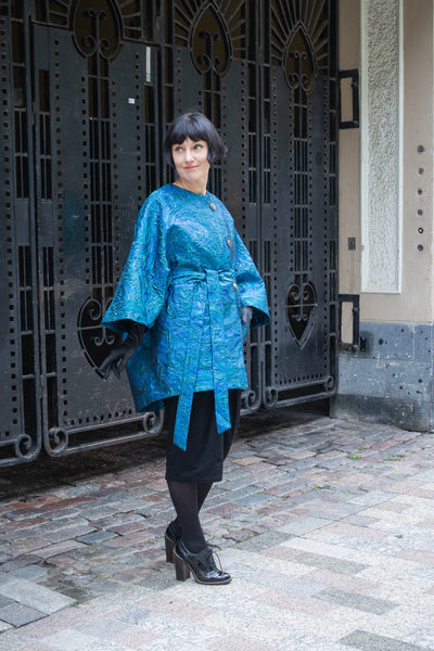 Pelerine, Crystalline Teal, One Size