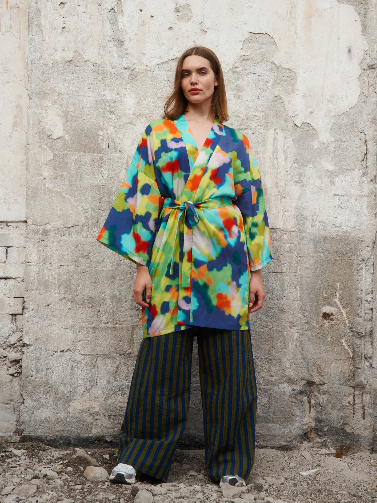 Stripy Seersucker Pants