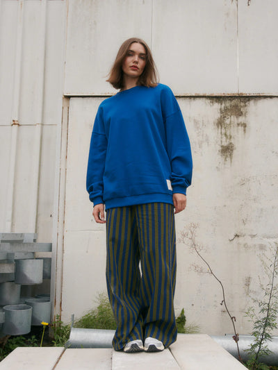 Stripy Seersucker Pants