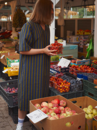 Stripy Seersucker Dress