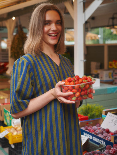 Stripy Seersucker Dress