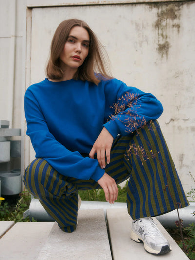 Stripy Seersucker Pants
