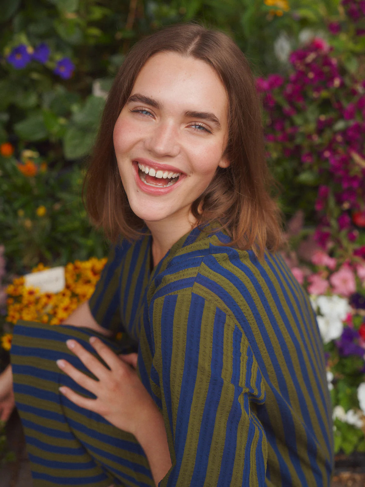 Stripy Seersucker Dress