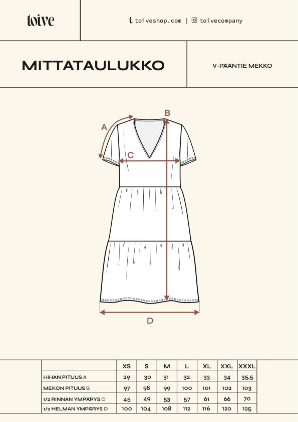 V-pääntiemekko Valmut