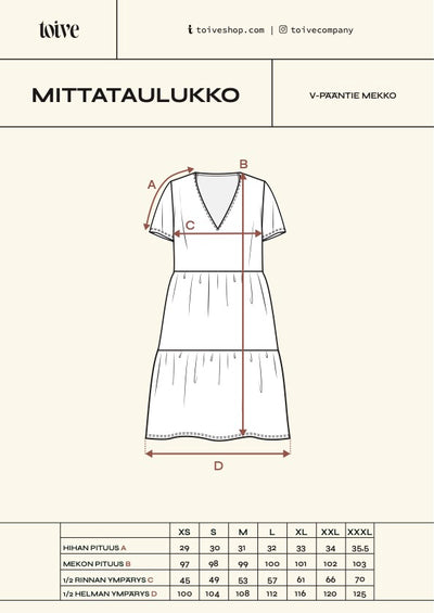 V-pääntiemekko Valmut