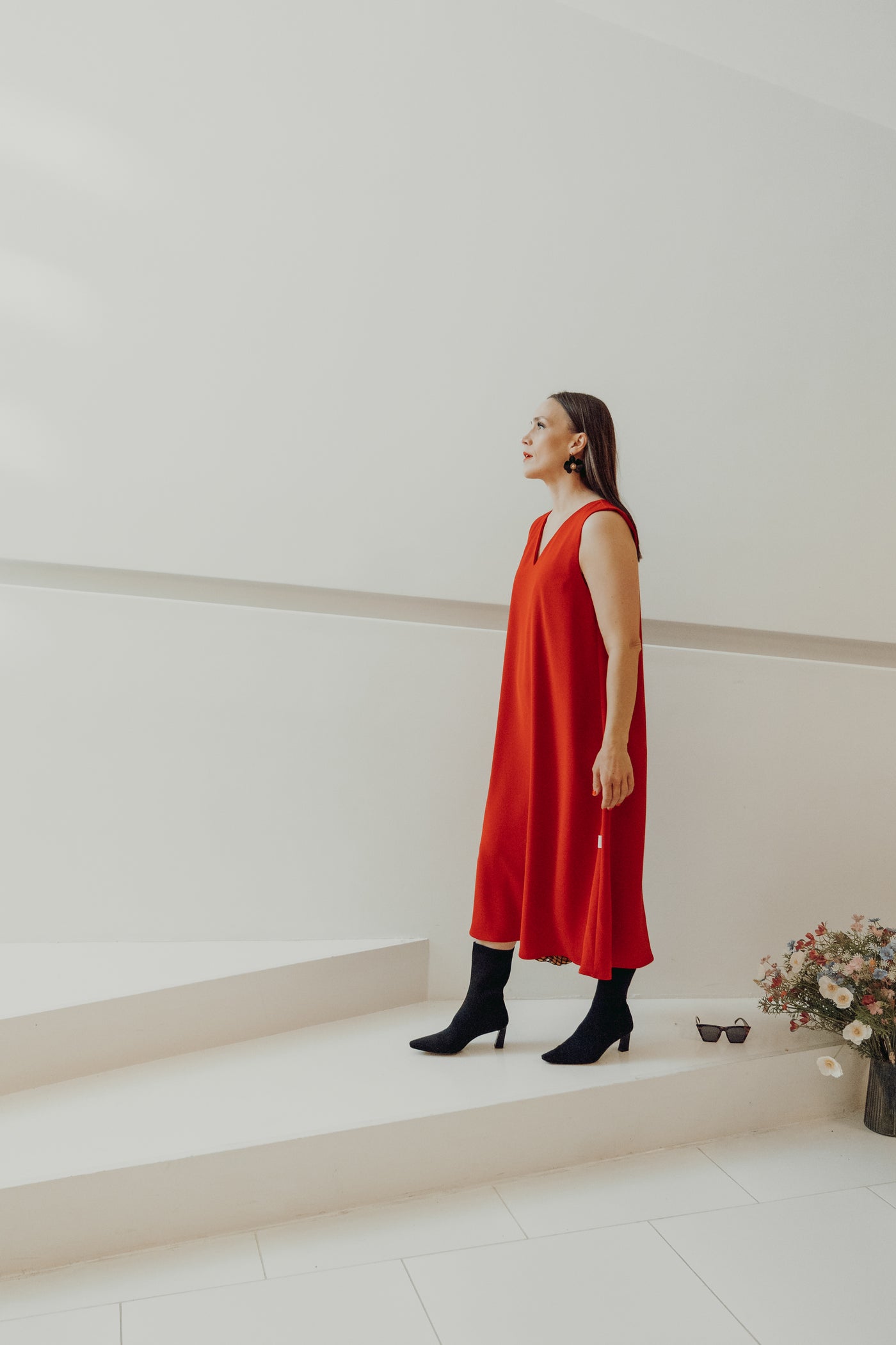 Viena Maxi Mekko, Red Lips