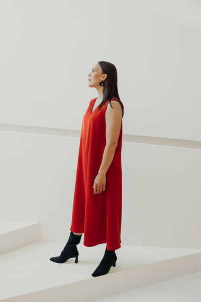 Viena Maxi Mekko, Red Lips