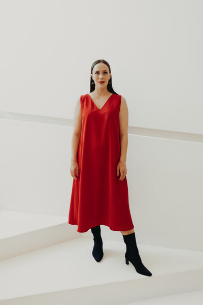 Viena Maxi Mekko, Red Lips