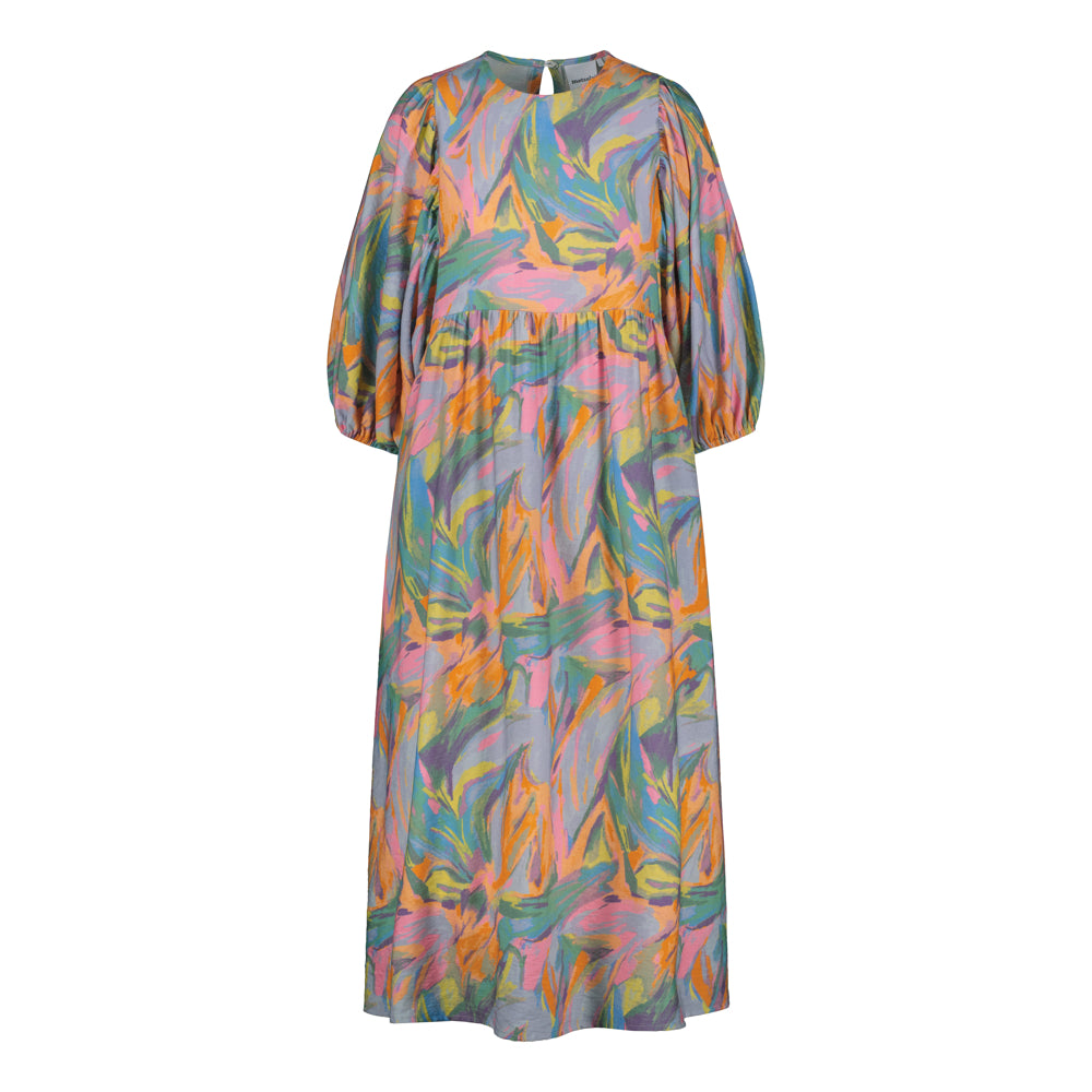 Utopy Volume Sleeve Midi Dress