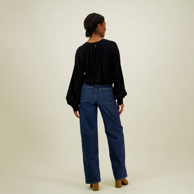 Voluminous Blouse, Licorice