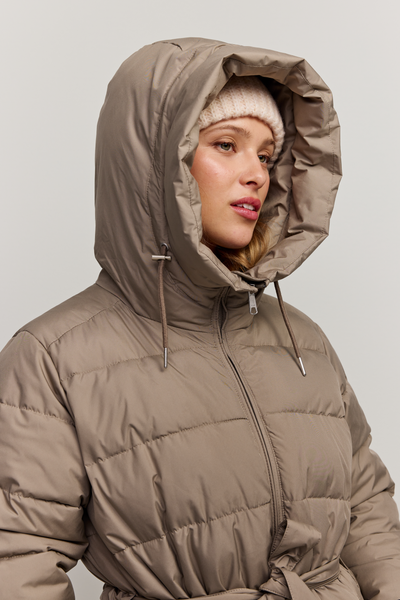 Freja Coat, Taupe