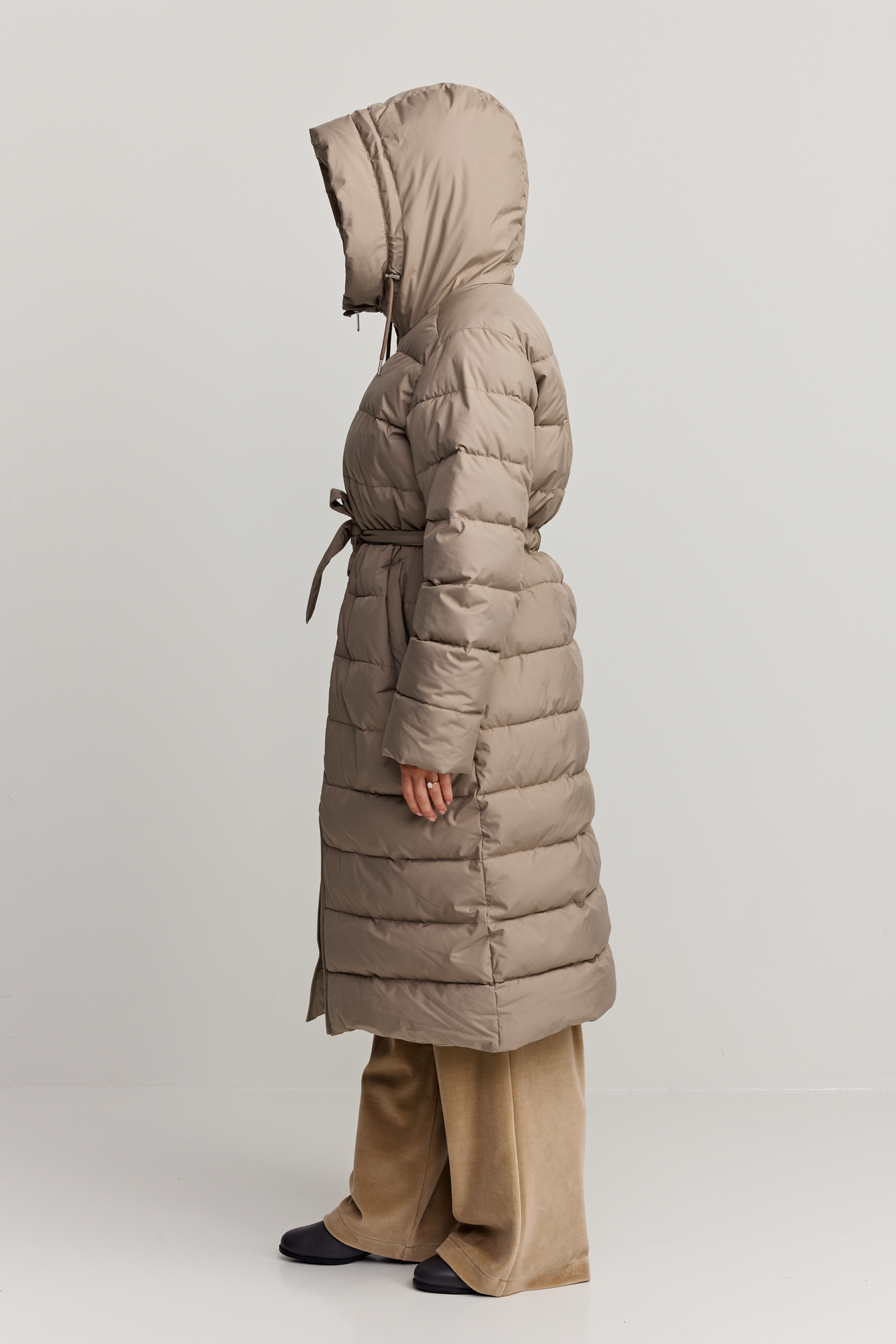 Freja Coat, Taupe