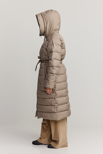 Freja Coat, Taupe