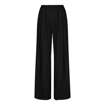 Pleated Wide Leg Pants, Licorice