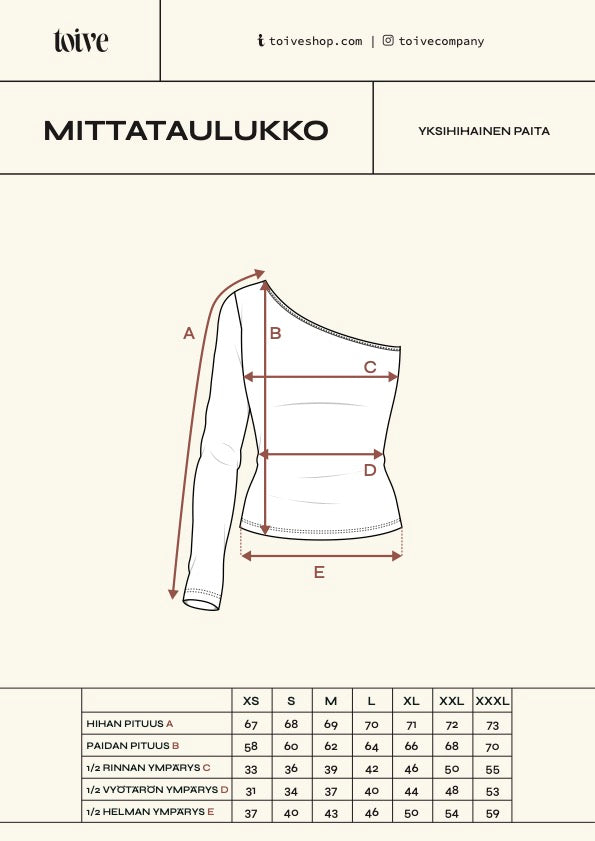 Yksihihainen Paita, Musta