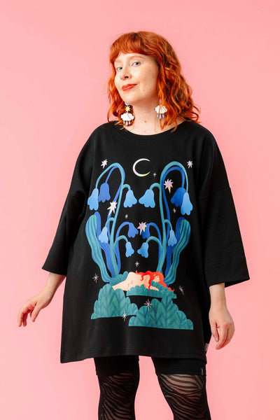 Leandro Long T-Shirt Moonbath, Black