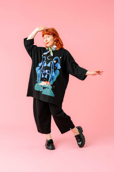 Leandro Long T-Shirt Moonbath, Black