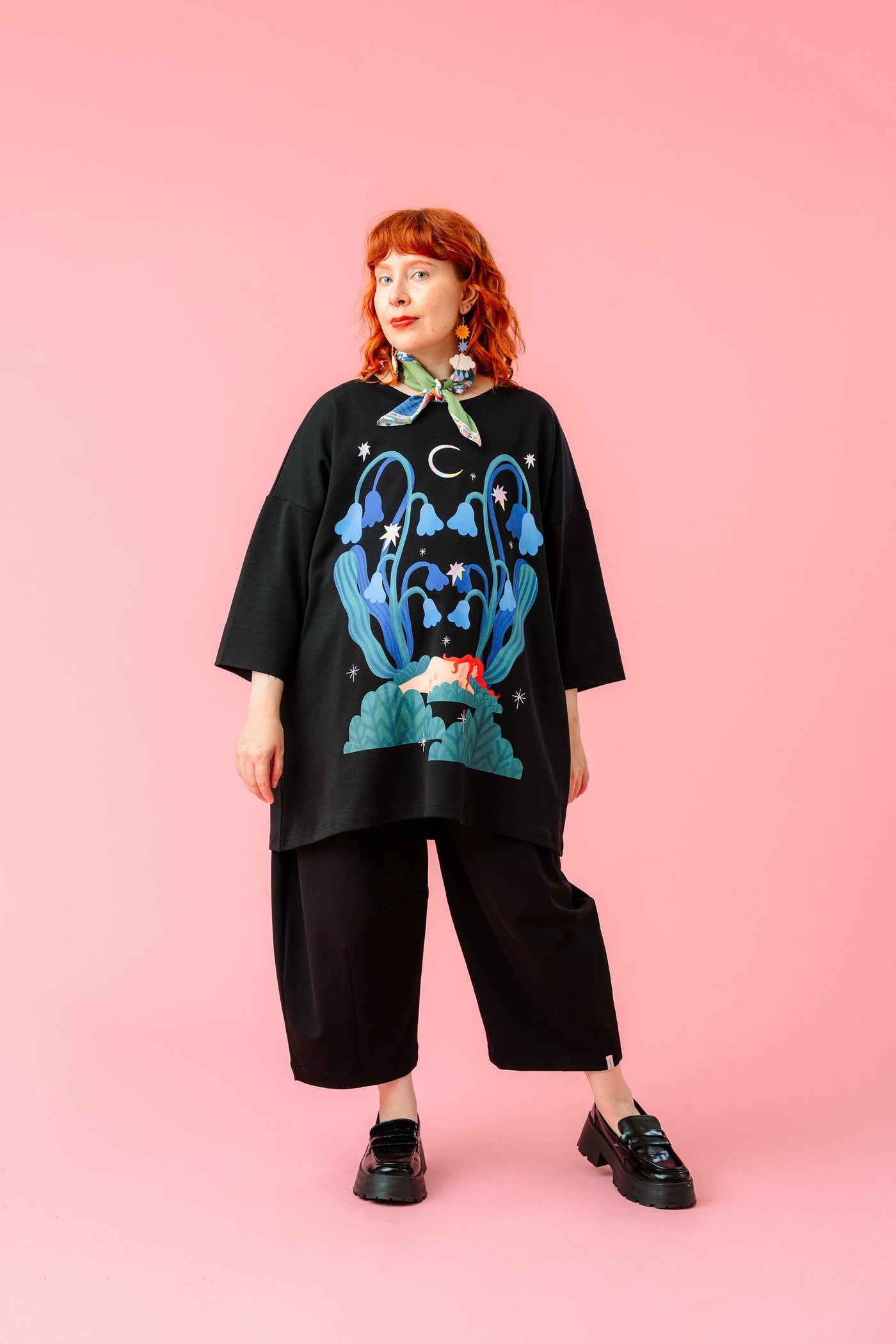 Leandro Long T-Shirt Moonbath, Black