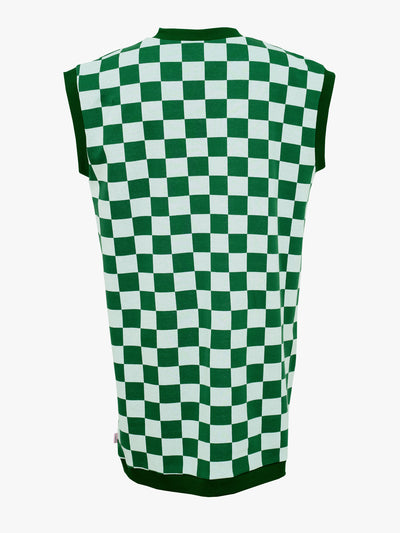 Aline Vest Dress, Chess Green