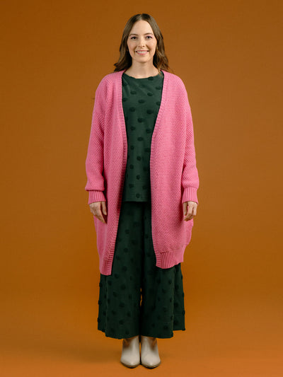 Alma Wool Cardigan Pink