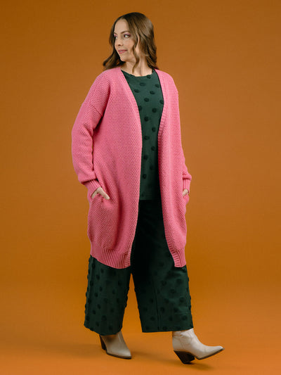 Alma Wool Cardigan Pink