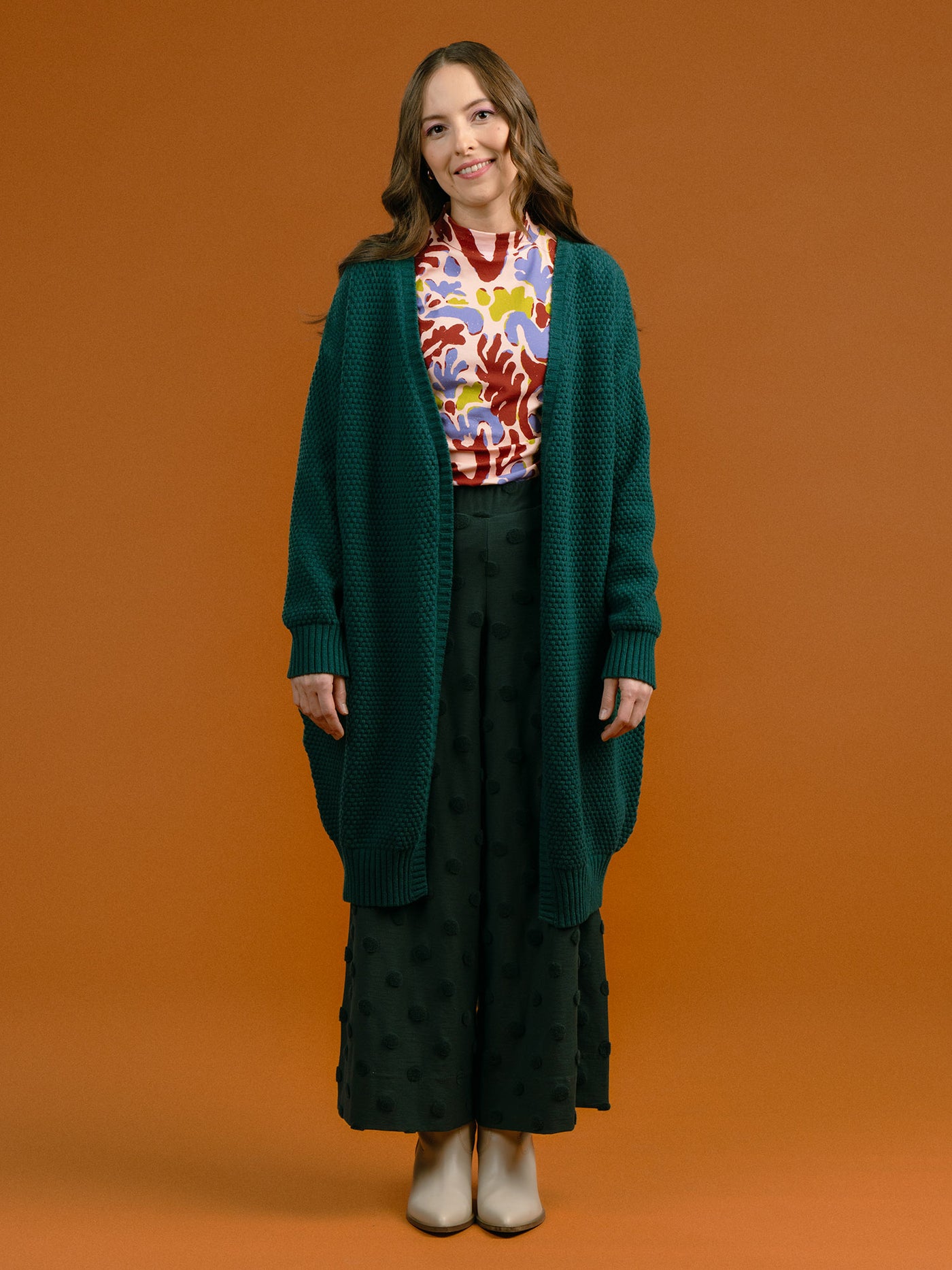 Alma Wool Cardigan Green