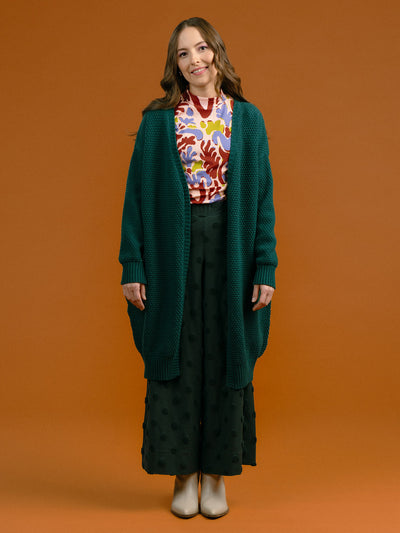 Alma Wool Cardigan Green
