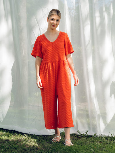 Andy Jumpsuit, Square Red