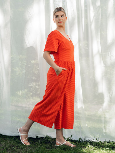 Andy Jumpsuit, Square Red