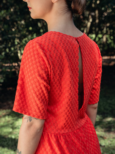 Andy Jumpsuit, Square Red