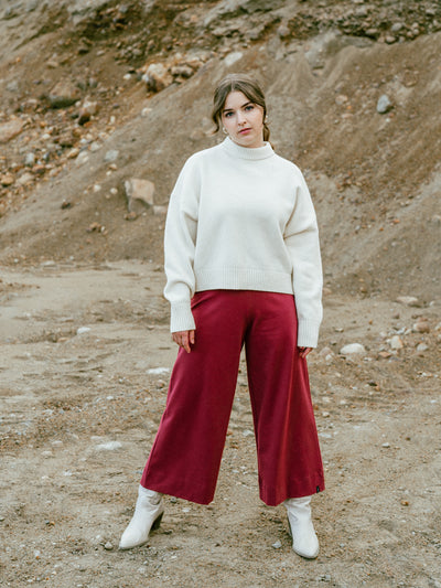 Alex Culottes, Burgundy