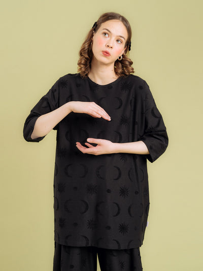 Bianca Long Shirt, Divine Black
