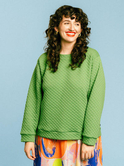 Bubble Sweater, Bright Green