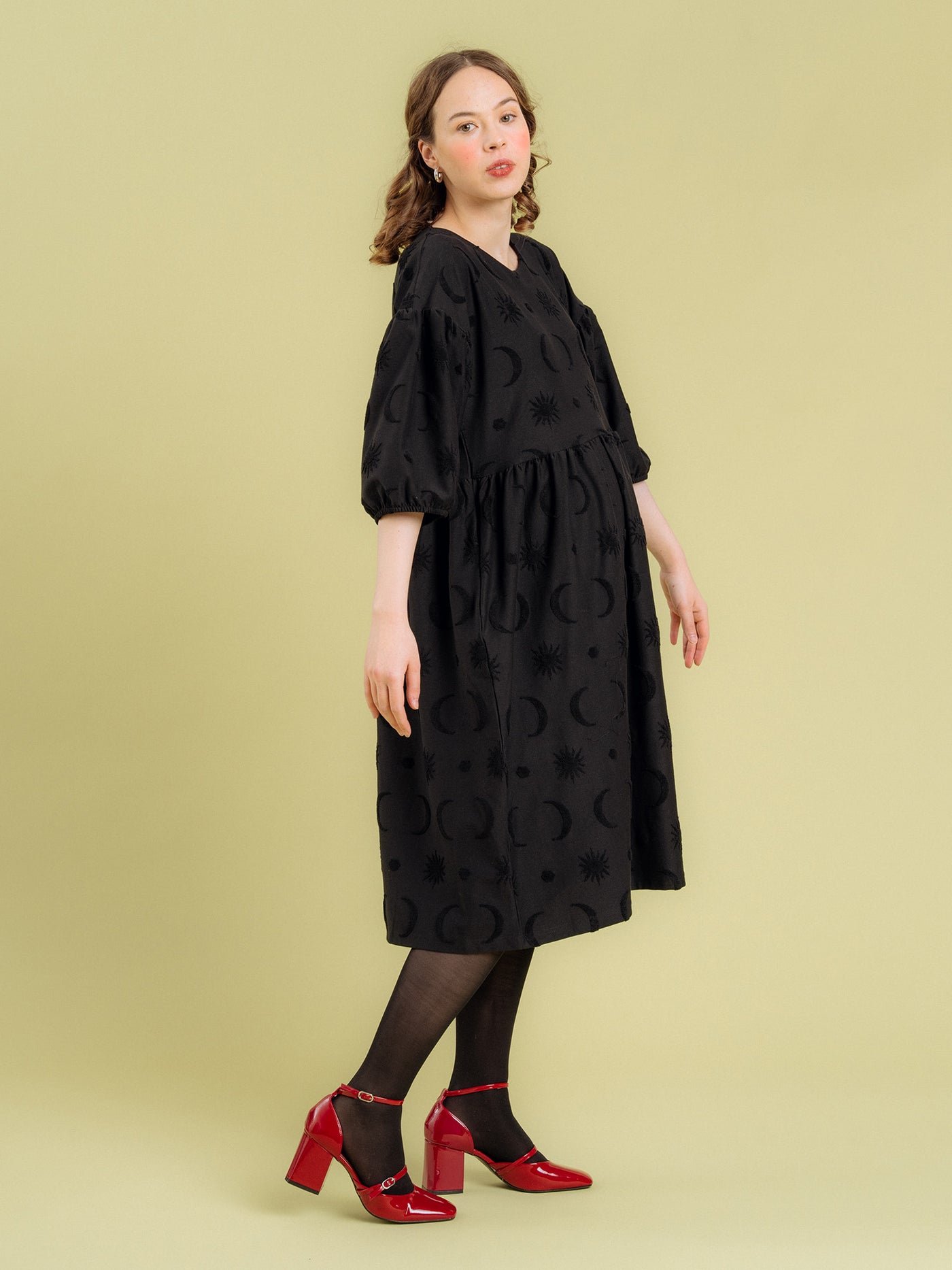 Elena Dress, Divine Black