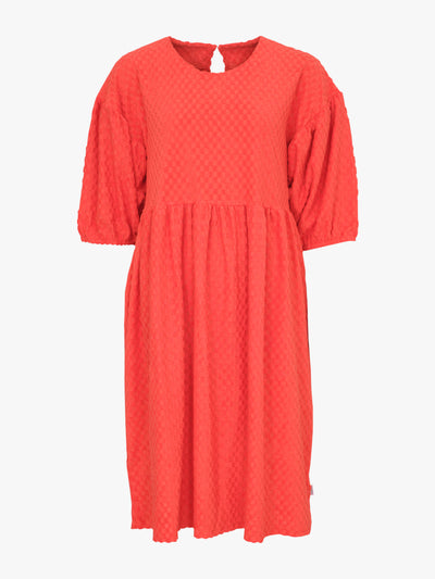 Elena Dress, Square Red