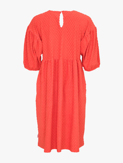 Elena Dress, Square Red