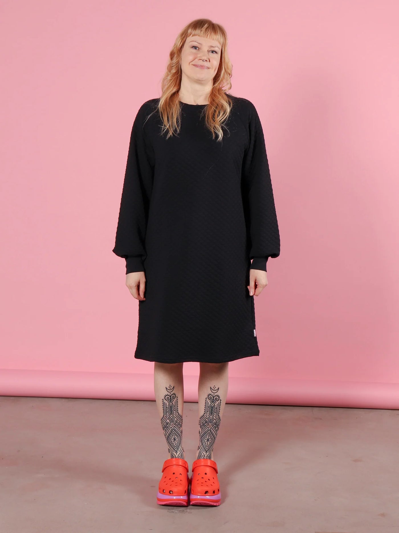 Elise Bubble Tunic, Black