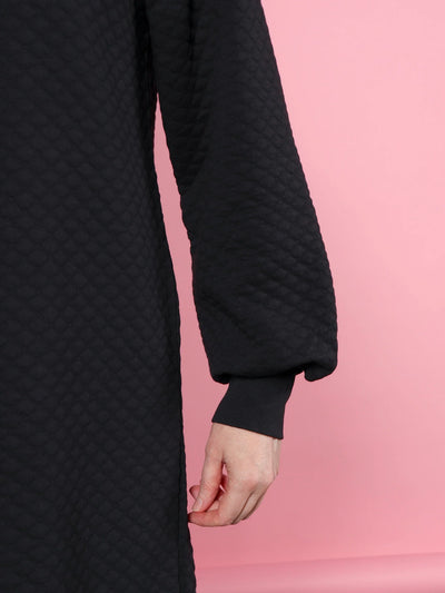 Elise Bubble Tunic, Black