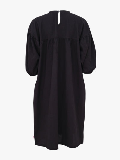 Evelyn Embroidered Dress, Black