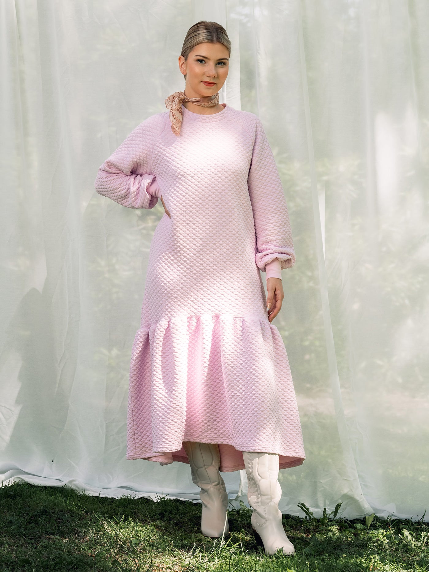 Isabella Bubble Dress, Pink