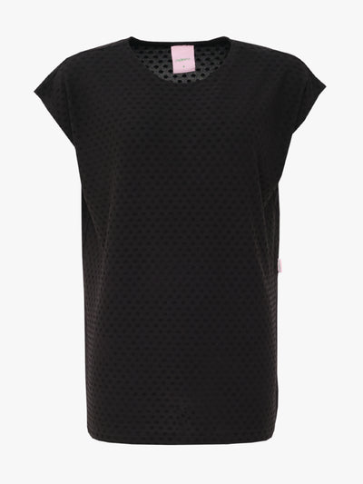 Kia Top, Black Viscose Dot