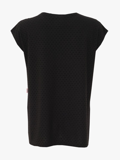 Kia Top, Black Viscose Dot