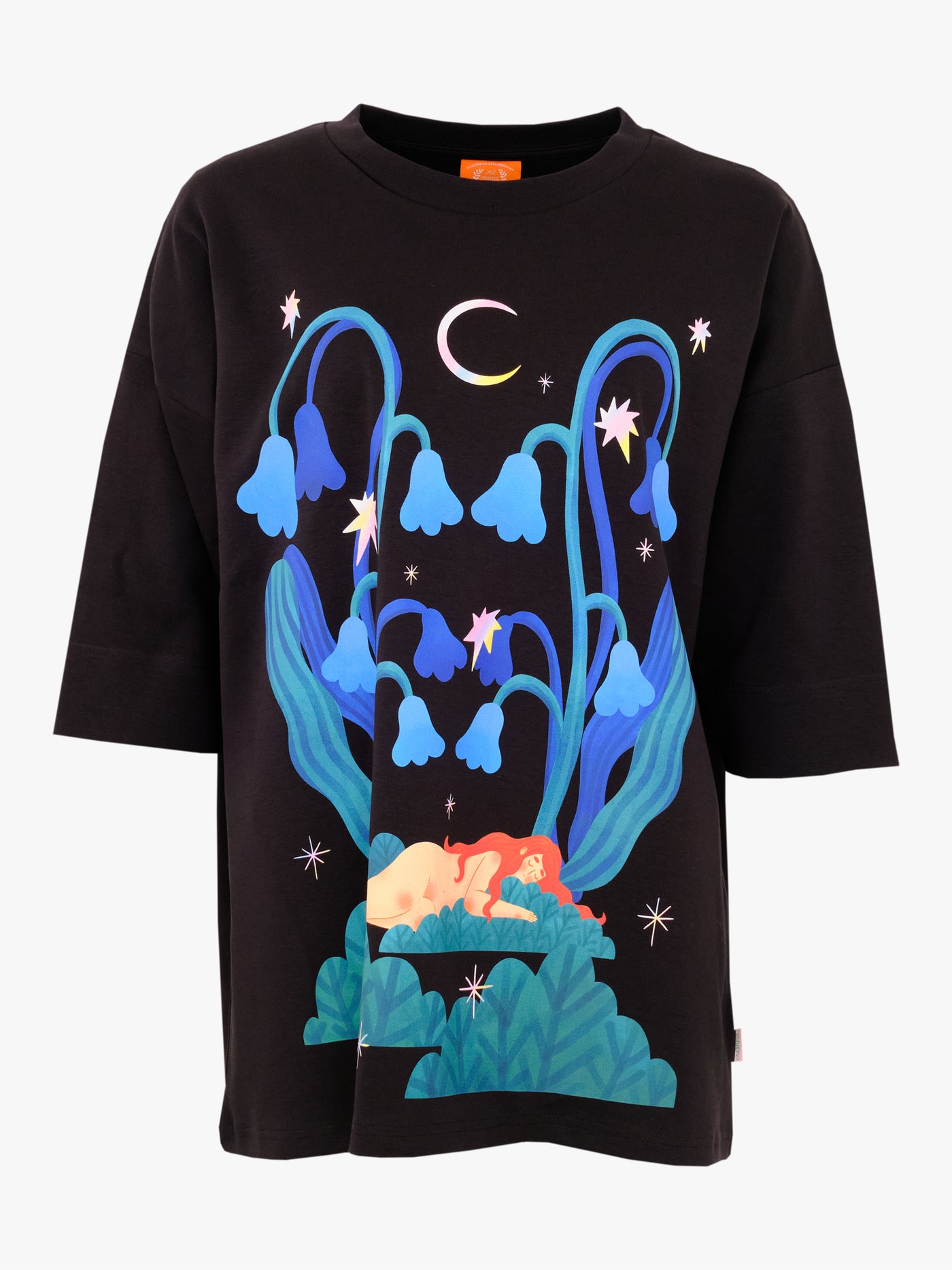Leandro Long T-Shirt Moonbath, Black